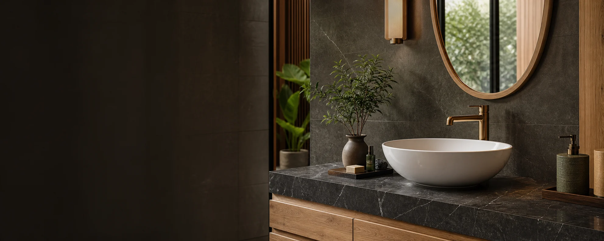 Bàn đá lavabo theo yêu cầu